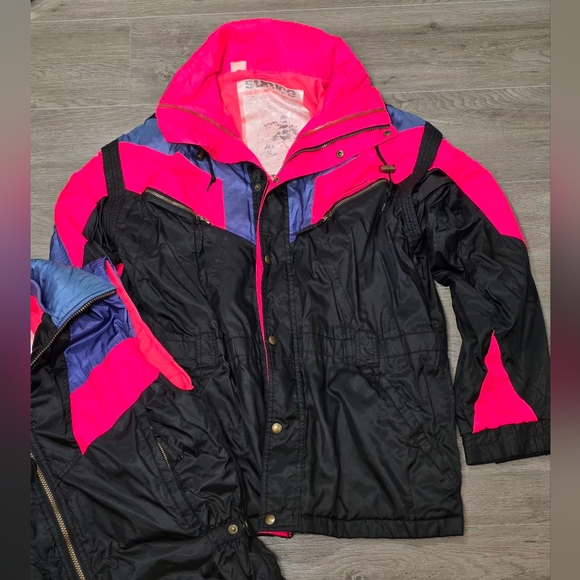 Vintage Sun Ice 3 In 1 Coat Vest Windbreaker Mens S Colorblock  Retro Unisex - Picture 4 of 12